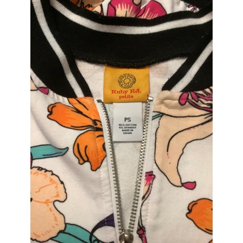 Ruby Rd. Women’s Lightweight Floral Jacket — PS - Picture 4 of 9